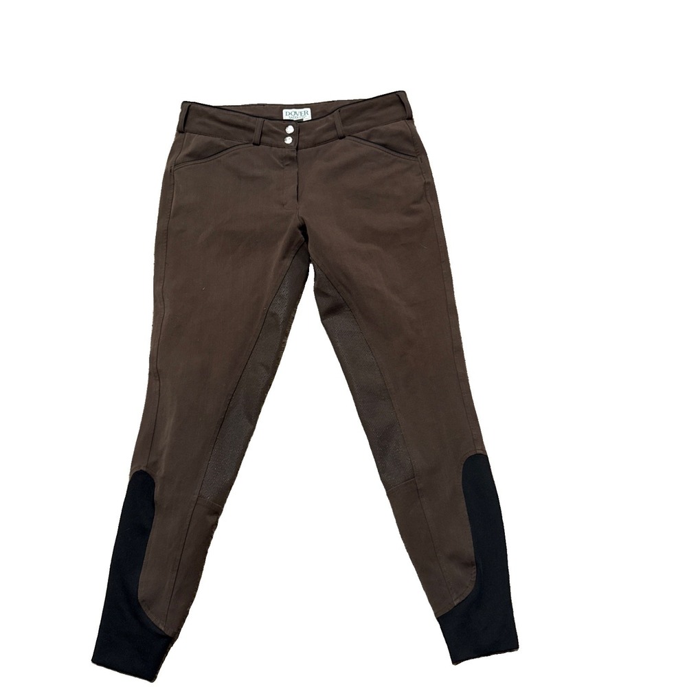 Dover Saddlery Breeches Women 30 x 27 Brown Full Seat Silicone Grip Riding Pants